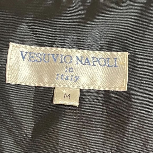 Vesuvio Napoli men's formal paisley tuxedo vest,  size M , brown - Picture 8 of 12